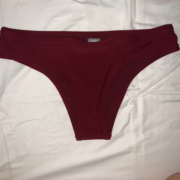 New burgundy aerie bikini bottoms - Picture 1 of 3